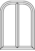 Korbbogenfenster - Typ V440S - Blendrahmen verschweißt 2 x Flügel mit Glasleiste Stulp fertig eingeschraubt Korbogenfenster - Typ V440S - Blendrahmen verschweißt 2 x Flügel mit Glasleiste Stulp fertig eingeschraubt