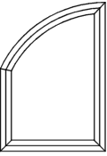 Spitzbogenfenster Typ V170 - 1/2 Spitzbogenrohling mit Schenkel Spitzbogen mit Blendrahmen und Flügel fertig verschweißt Glasleiste fertig eingepasst Spitzbogenfenster Typ V170 - 1/2 Spitzbogenrohling mit Schenkel Spitzbogen mit Blendrahmen und Flügel fertig verschweißt Glasleiste fertig eingepasst